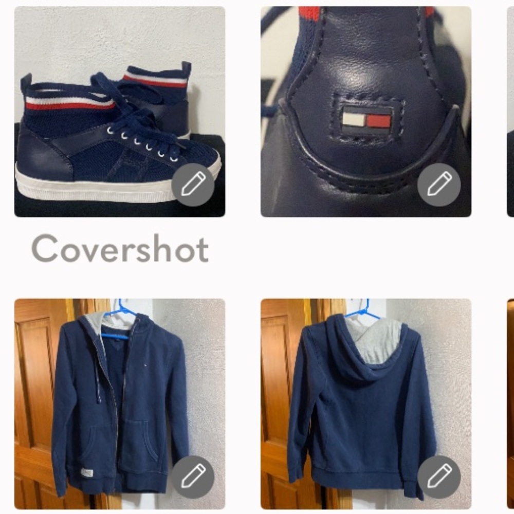 EUC Tommy Hilfiger Hoodie XS+Stretch🇺🇸Logo👟Sneakers sz9